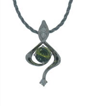 Load image into Gallery viewer, Clef Madagascar Blue-Green Sapphire Pendant