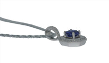 Load image into Gallery viewer, Octagonal Blue Sapphire Pendant