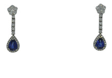 Load image into Gallery viewer, Gorgeous and Dressy Blue Sapphire Dangles