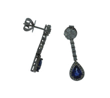 Load image into Gallery viewer, Gorgeous and Dressy Blue Sapphire Dangles