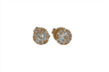 Load image into Gallery viewer, Morganite Studs With Diamond Halo