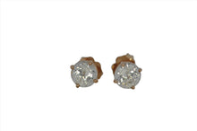 Load image into Gallery viewer, White Zircon Stud Earrings