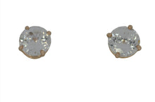Load image into Gallery viewer, White Zircon Stud Earrings