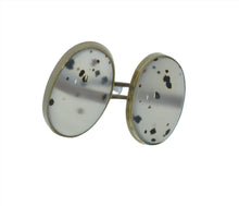 Load image into Gallery viewer, Speckled Agate Cuff Links