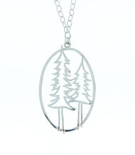 Load image into Gallery viewer, Oval Oregon Tree Pendant