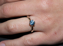 Load image into Gallery viewer, Montana Blue Sapphire Solitaire