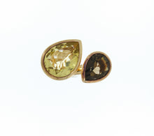 Load image into Gallery viewer, Smoky Quartz & Citrine Ring