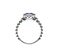 Load image into Gallery viewer, Amethyst Ring With Dot Chains