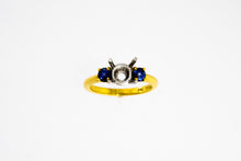 Load image into Gallery viewer, Blue Sapphire Semi Mount Ring