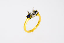Load image into Gallery viewer, Blue Sapphire Semi Mount Ring