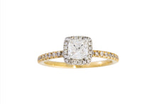 Load image into Gallery viewer, Cushion Cut Halo Ring
