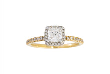 Load image into Gallery viewer, Cushion Cut Halo Ring