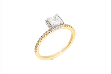 Load image into Gallery viewer, Cushion Cut Halo Ring
