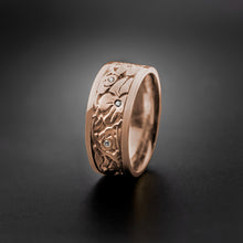 Load image into Gallery viewer, Studio 311 Wide Cherry Blossom w/ Gemstones Wedding Band
