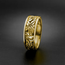 Load image into Gallery viewer, Studio 311 Wide Lilies Wedding Band