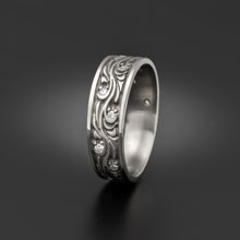 Load image into Gallery viewer, Studio 311 Wide Starry Night w/ Diamonds Wedding Band