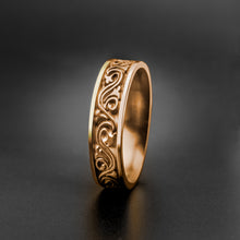 Load image into Gallery viewer, Studio 311 Wide Wind & Wave Wedding Band