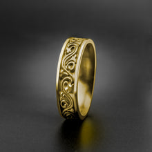 Load image into Gallery viewer, Studio 311 Wide Wind & Wave Wedding Band