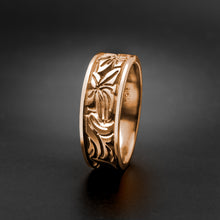 Load image into Gallery viewer, Studio 311 Wide Lilies Wedding Band