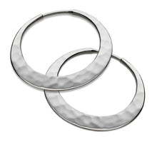 Load image into Gallery viewer, 28 mm White Gold Eclipse Hoops
