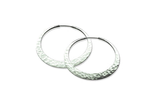 38 mm Sterling Silver Eclipse Hoops
