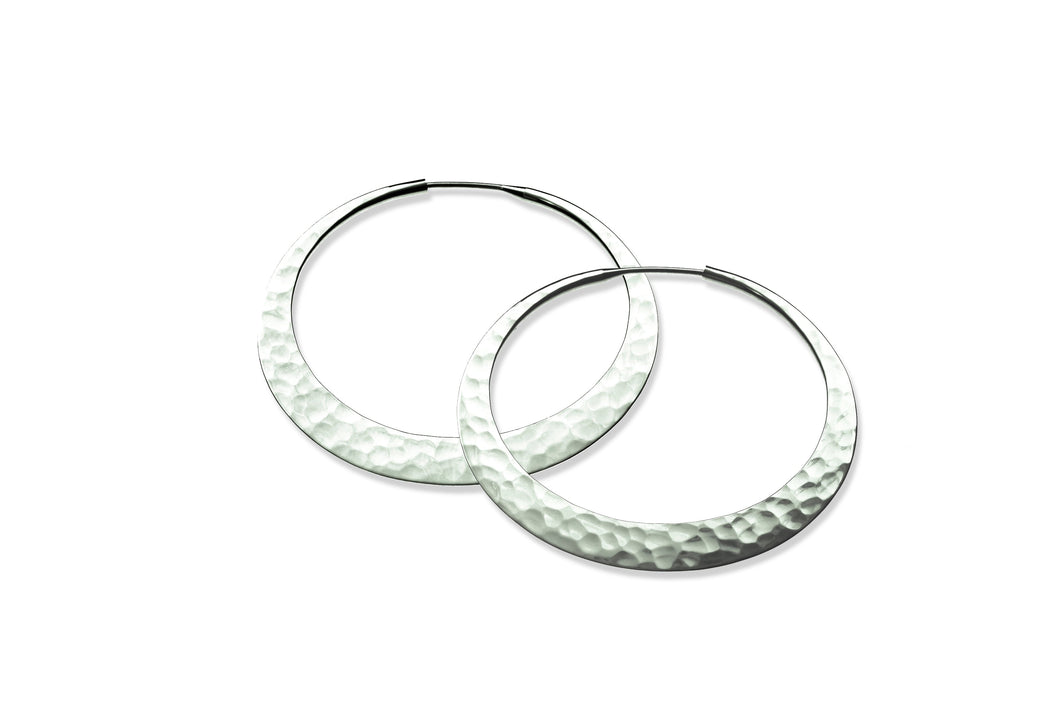 38 mm Sterling Silver Eclipse Hoops