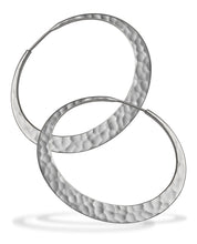 Load image into Gallery viewer, 46 mm Sterling Silver Eclipse Hoops
