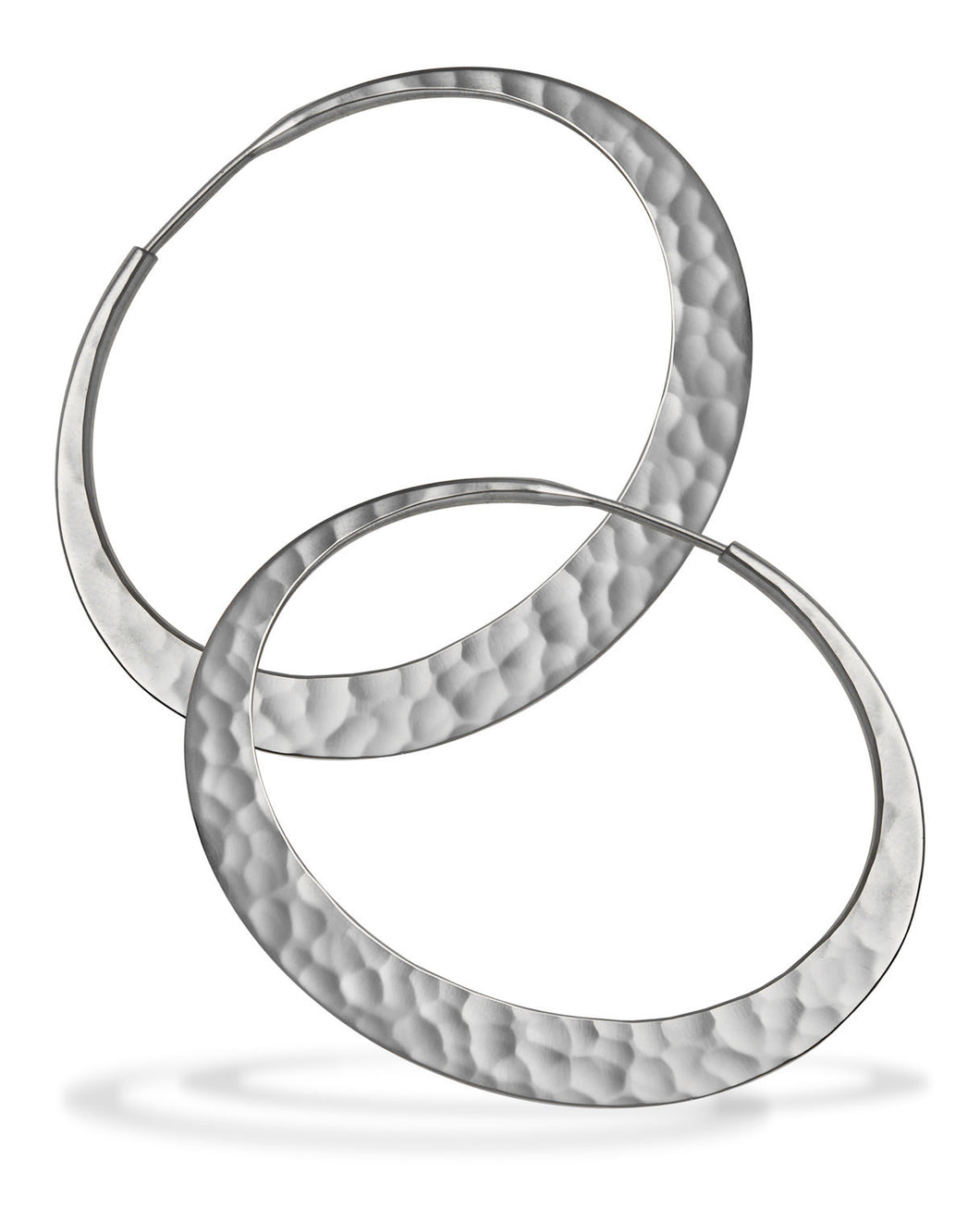 46 mm Sterling Silver Eclipse Hoops