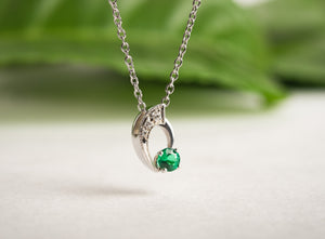 Emerald Slide Pendant