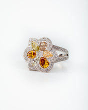 Load image into Gallery viewer, Fancy Colored Diamond Right Hand Ring
