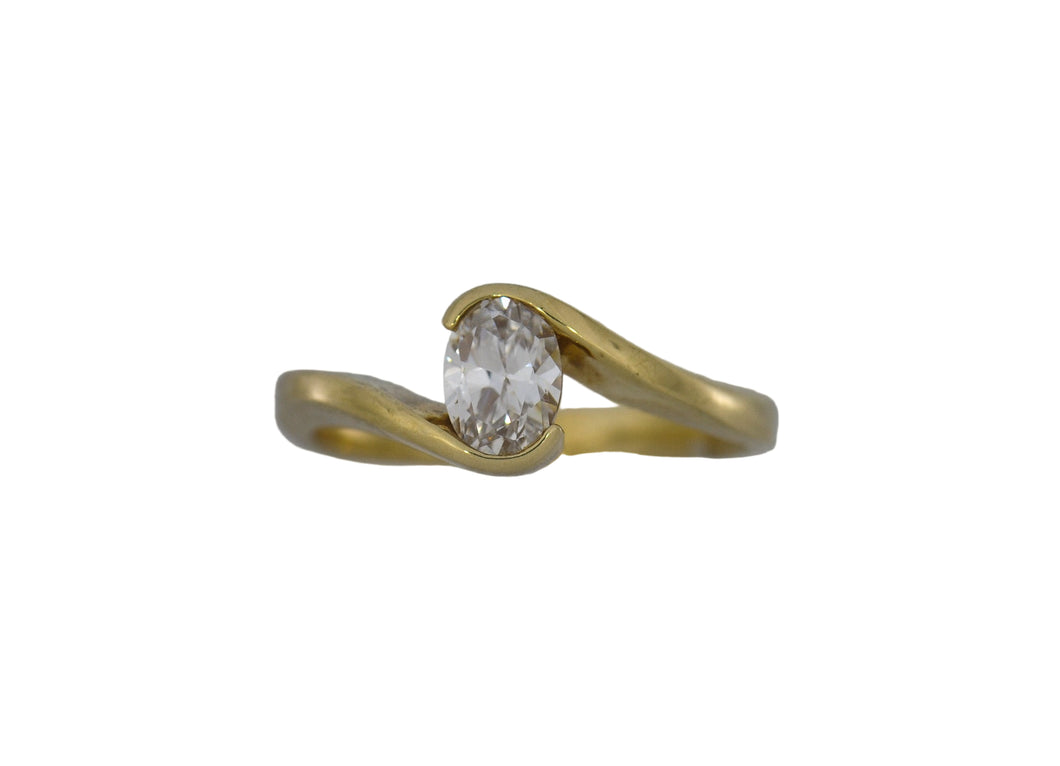 Entice and Maritza Style Custom Ring in Oval