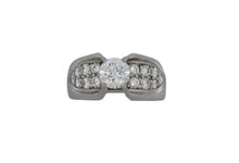 Load image into Gallery viewer, Diamond ring with a white background
