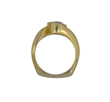 Load image into Gallery viewer, Gold ring with a diamond on a white background

