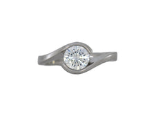 Load image into Gallery viewer, Diamond ring on a white background
