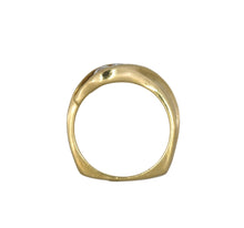 Load image into Gallery viewer, Gold ring with a diamond on a white background
