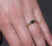 Load image into Gallery viewer, Spark Creation&#39;s Emerald  and Diamond Ring
