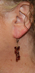 Garnet Dangle Earrings