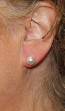 Load image into Gallery viewer, 8-8.5 mm Akoya White Pearl Studs
