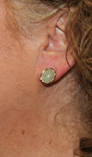 Load image into Gallery viewer, Oval Jadeite Earrings
