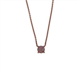 Pinkish Montana Sapphire Necklace