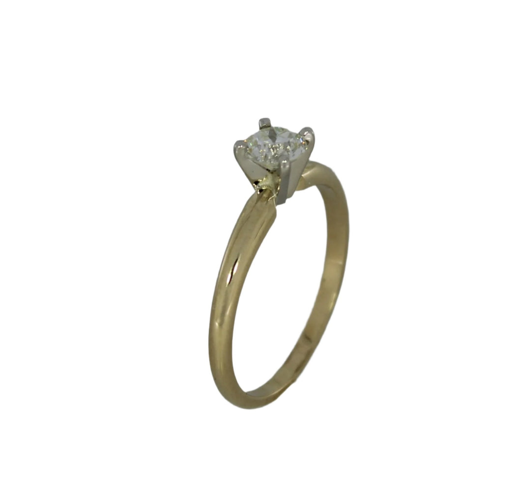 Yellow Gold Solitaire