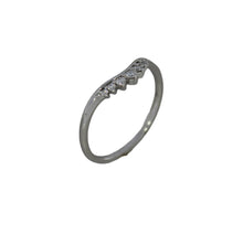 Load image into Gallery viewer, Diamond Contour Band in White Gold
