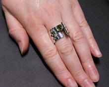 Load image into Gallery viewer, Eclectic Tourmaline Modern Ring
