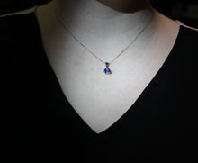 Load image into Gallery viewer, Blue Topaz Trillion Pendant
