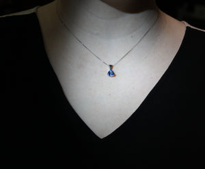 Blue Topaz Trillion Pendant