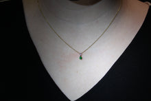 Load image into Gallery viewer, Tear Drop Emerald Pendant
