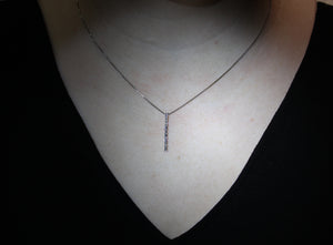 Estate Stick Diamond Pendant