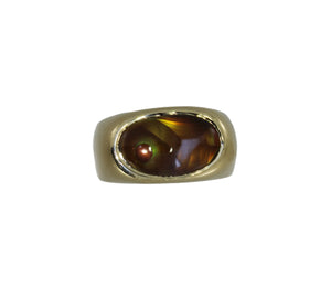 Custom Olufson Designs Fire Agate Ring