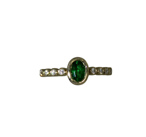 Emerald Ring in Yellow Gold