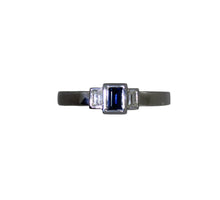 Load image into Gallery viewer, Bezel Set Sapphire and Diamond Ring
